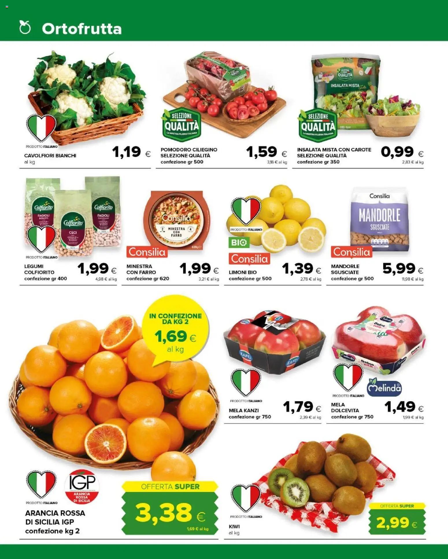 Volantino Tigre del 14.01.2026 | Pagina: 2 | Prodotti: Kiwi, Ceci, Pomodori, Arancia