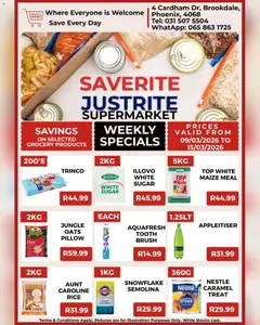 Saverite specials catalogue – valid from 09.03.2026