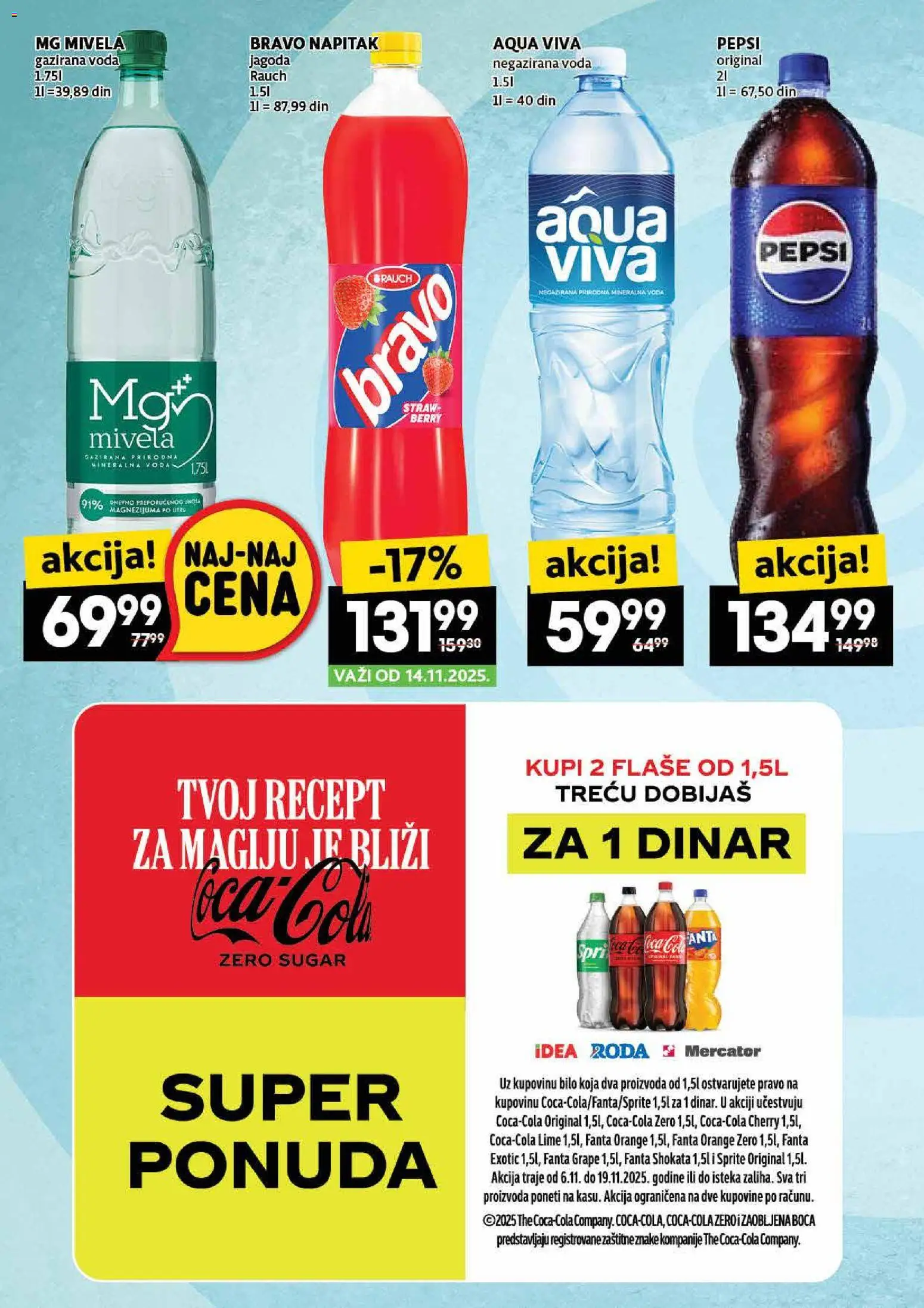 Roda katalog - važi od 13.11.2025 | Strana: 22 | Proizvode: Jagoda, Negazirana voda, Voda, Pepsi