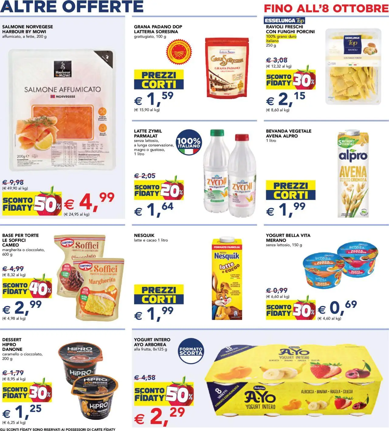 Volantino Esselunga S del 26.09.2025 | Pagina: 10 | Prodotti: Salmone affumicato, Salmone, Top, Grana Padano