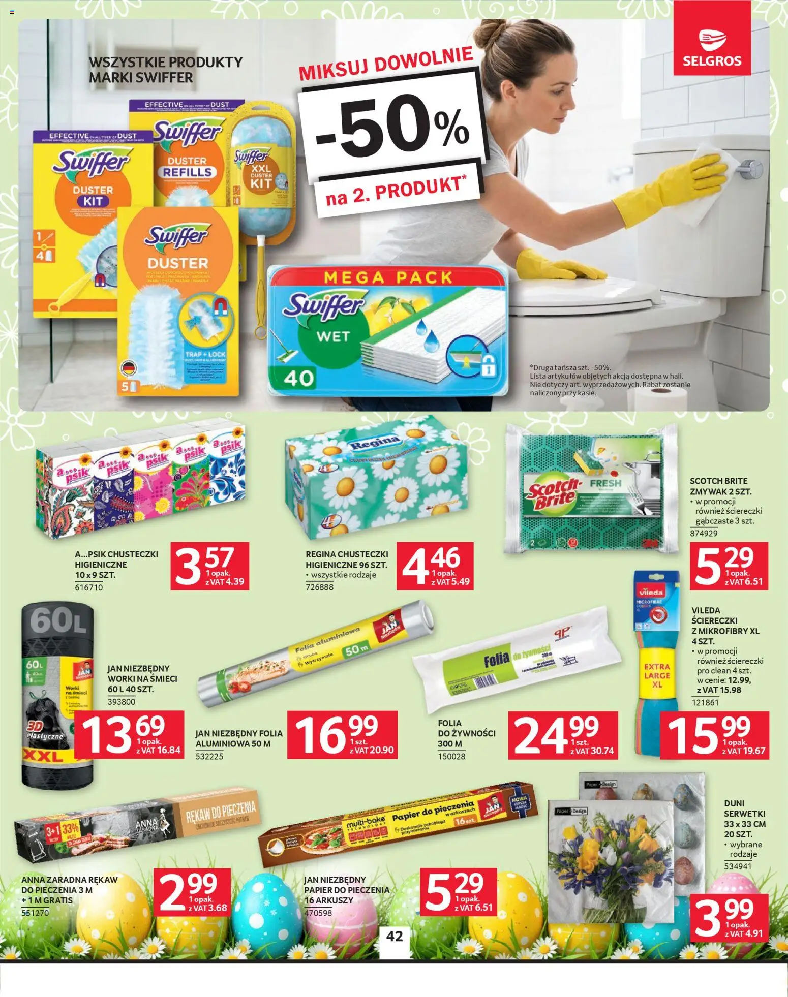 Selgros cash&carry gazetka od 26.03.2026 | Strona: 38 | Produkty: Papier do pieczenia, Vileda
