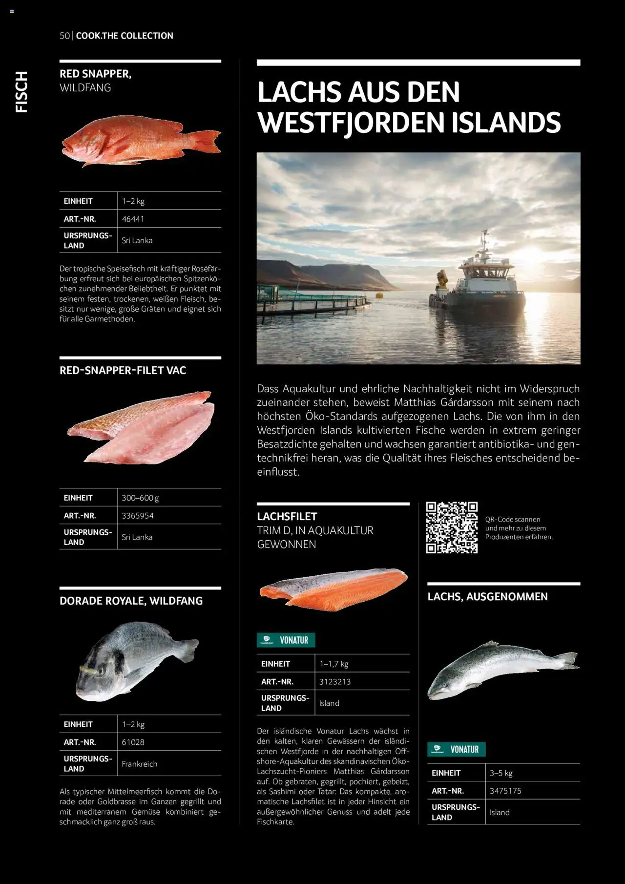 Transgourmet Cook Look-Book gültig ab 01.09.2023 | Seite: 50 | Produkte: Gemüse, Fisch