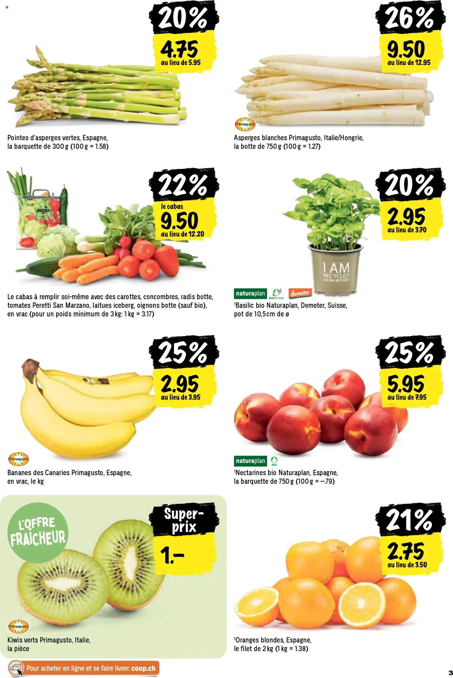 Coop aktionen FR – gültig ab 23.04.2026 | Seite: 3 | Produkte: Kiwi