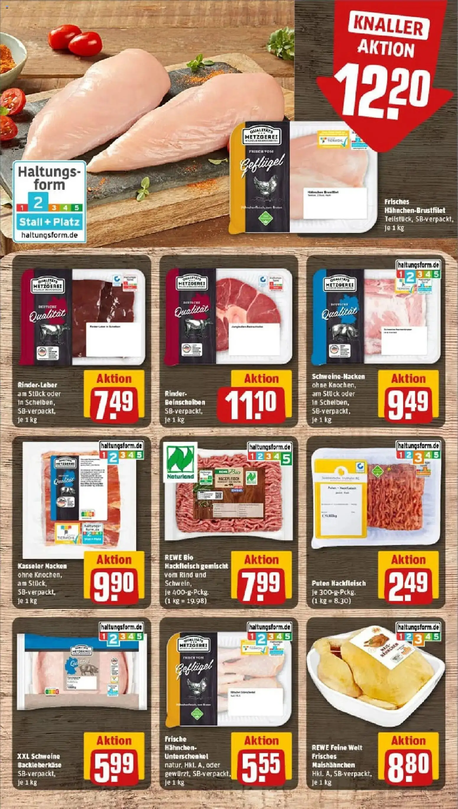 Rewe prospekt Leingarten	 – gültig ab 11.01.2026 | Seite: 10 | Produkte: Hahnchen, Schweinenacken, Kasseler nacken, Hackfleisch