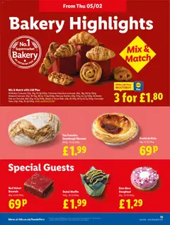 Preview of Lidl - Lidl Weekly Scotland valid from 05.02.2026 | Page: 13 | Products: Butter, Chocolate, Bakery