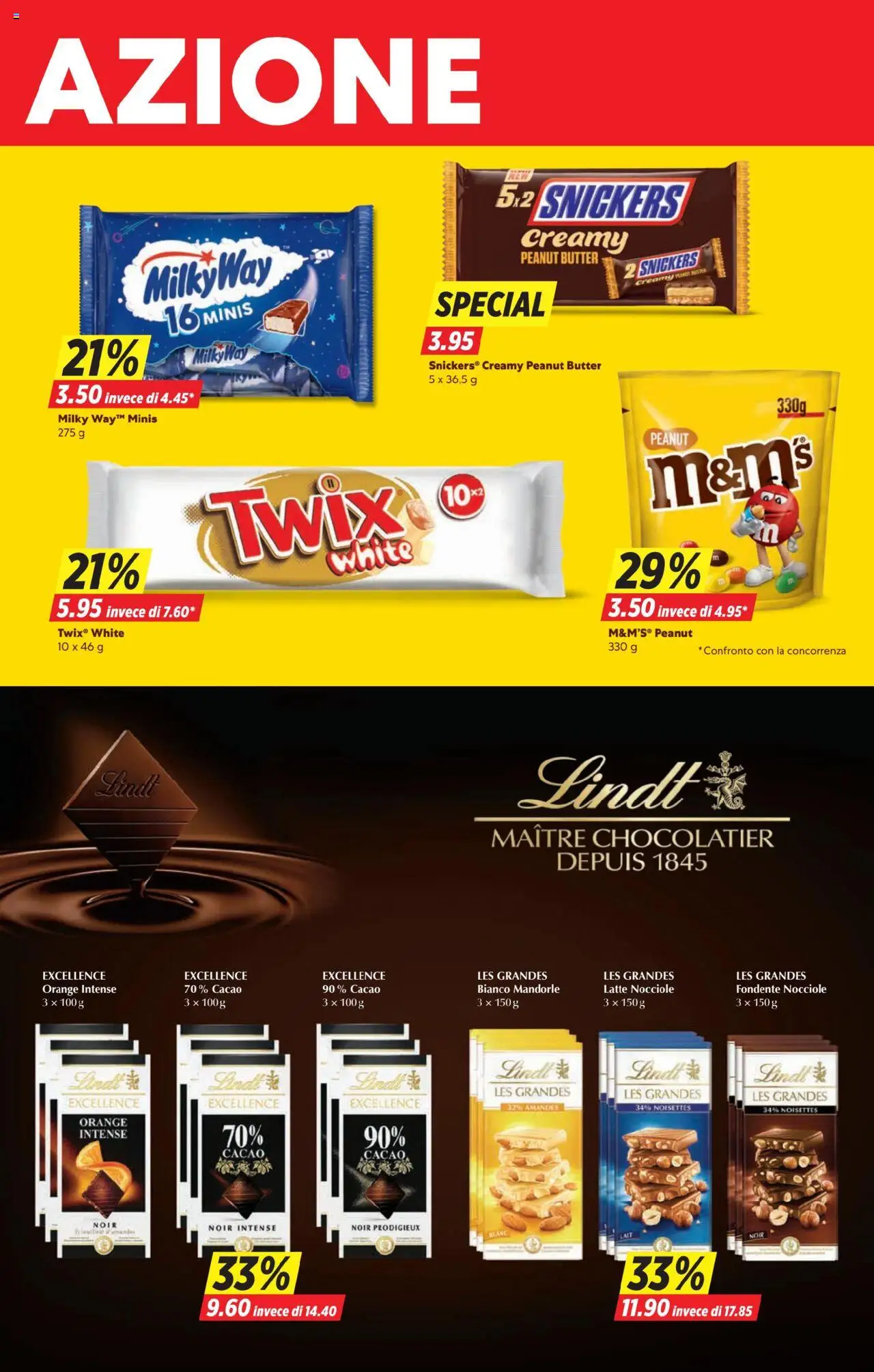 Denner Aktionen IT – gültig ab 16.09.2025 | Seite: 16 | Produkte: Snickers, Twix, Butter