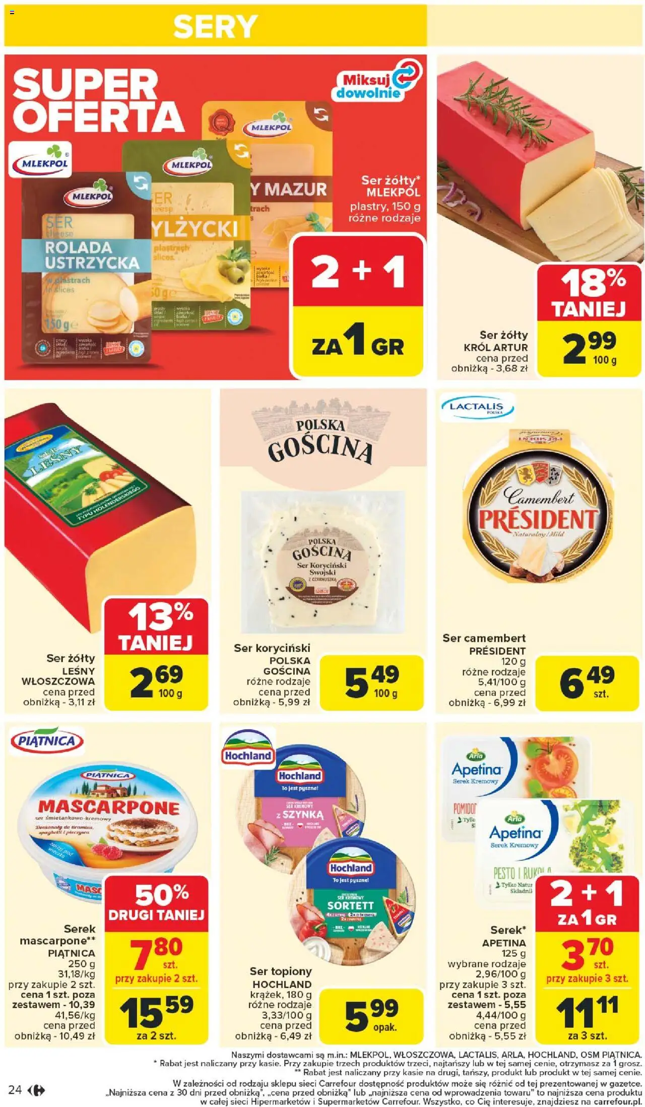 Carrefour Gazetka od 11.08.2025 | Strona: 28 | Produkty: Ser żółty, Czarnuszka, Rolada, Szynka