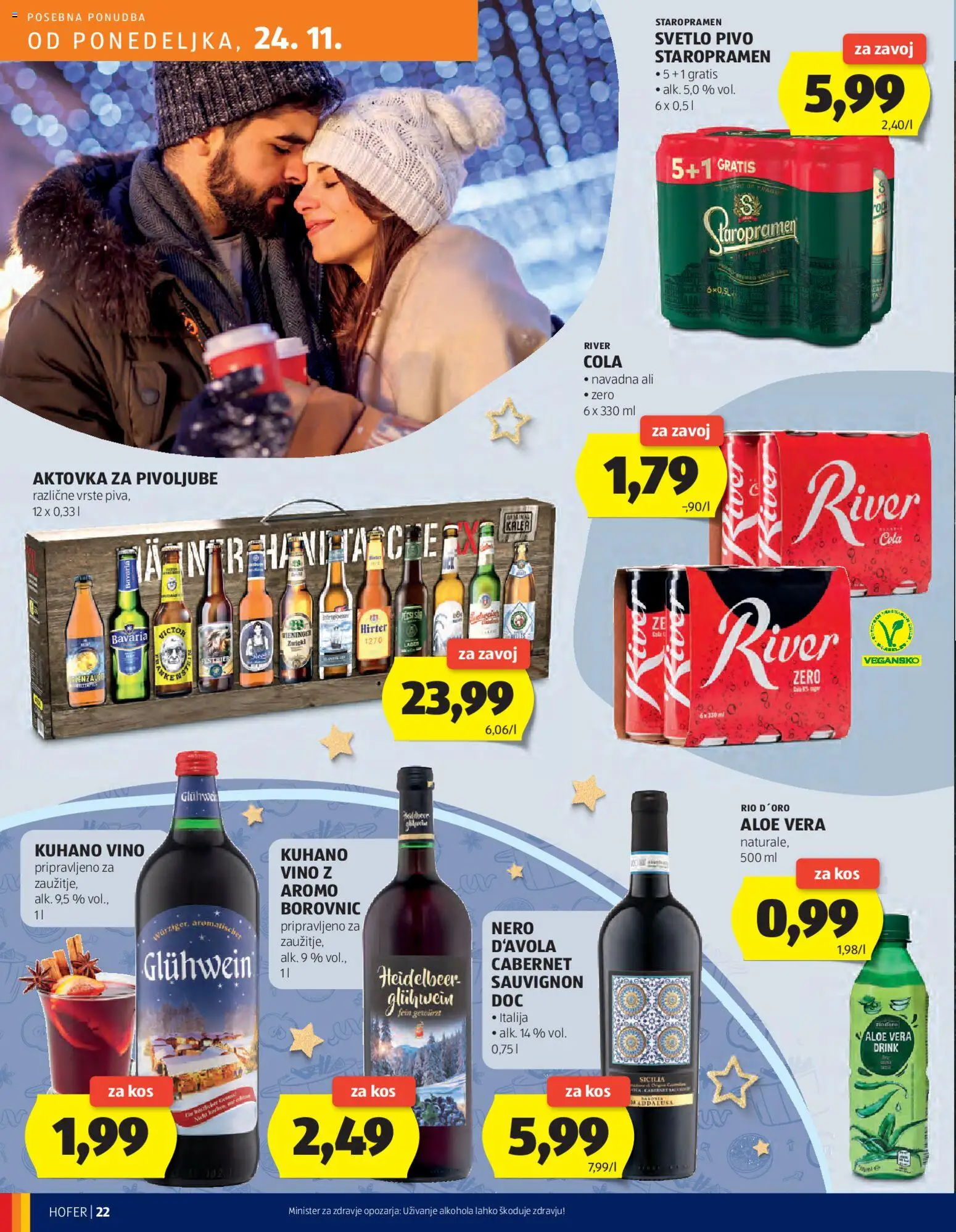 Novi Hofer katalog ponudbe – veljaven od 20.11.2025 | Stran: 22 | Izdelki: Kos, Vino, Pivo
