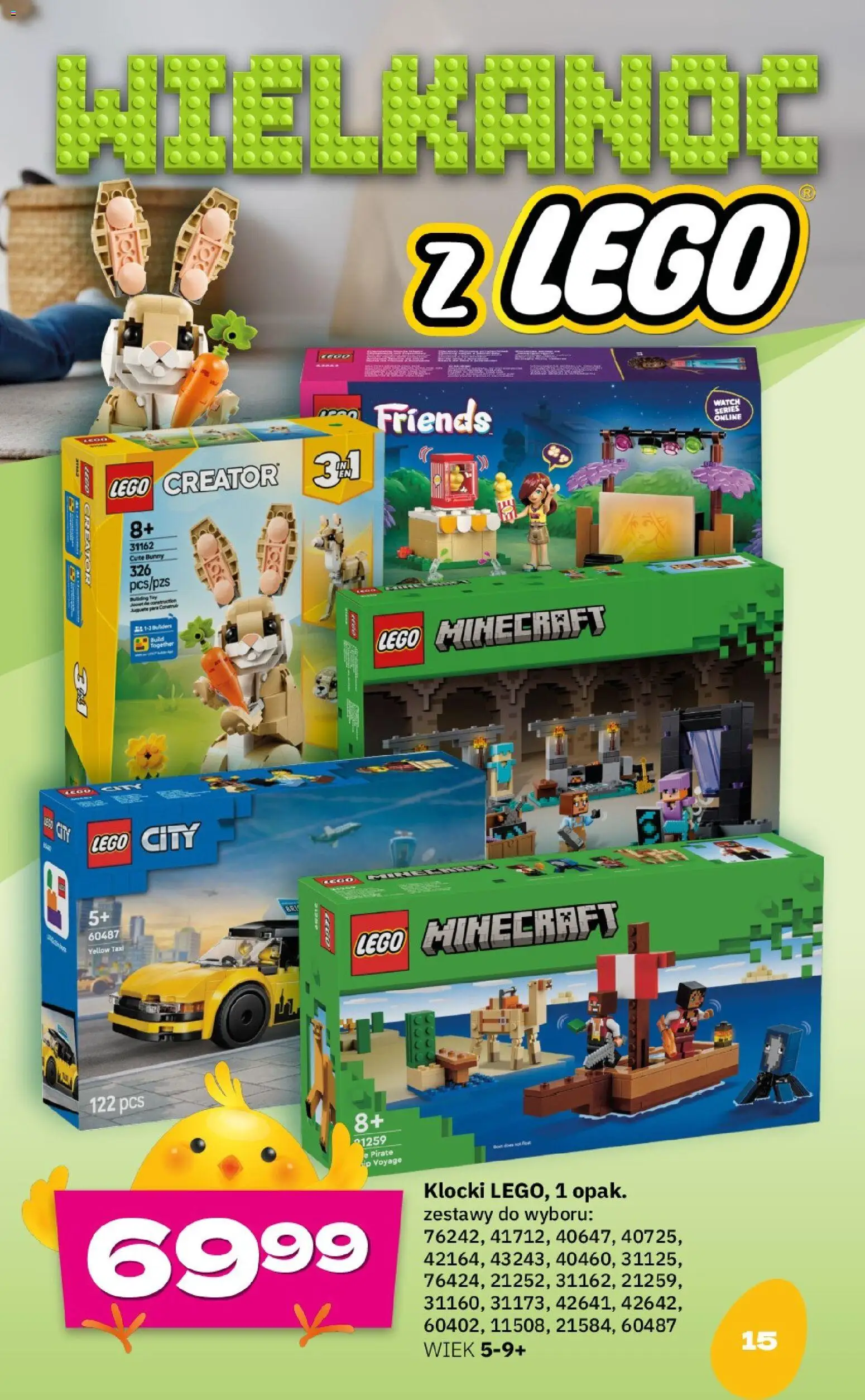 Twój Market gazetka - Wielkanoc od 09.03.2026 | Strona: 15 | Produkty: Lego