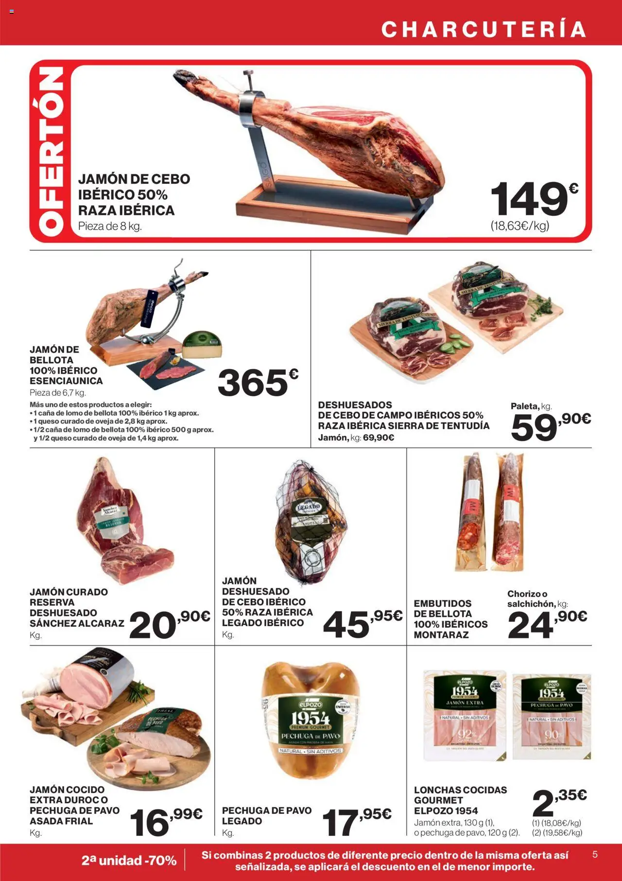 Supercor Canarias │ válido desde el 14.08.2025 | Página: 5 | Productos: Queso, Jamón, Jamón cocido, Νυχτικό