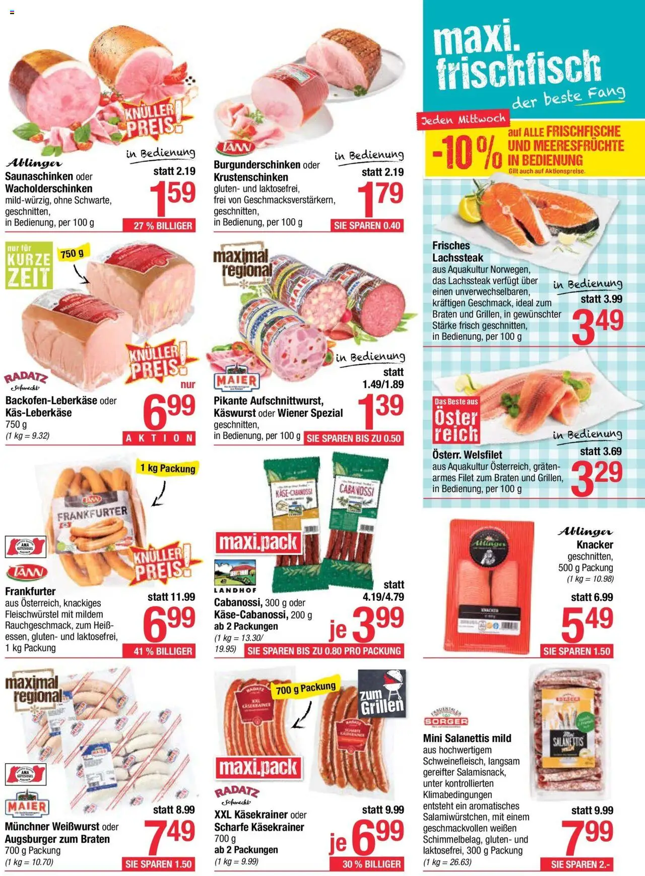 Maximarkt Flugblatt Anif, Bruck an der Großglocknerstraße gültig ab 04.08.2025 | Seite: 5 | Produkte: Meeresfrüchte
