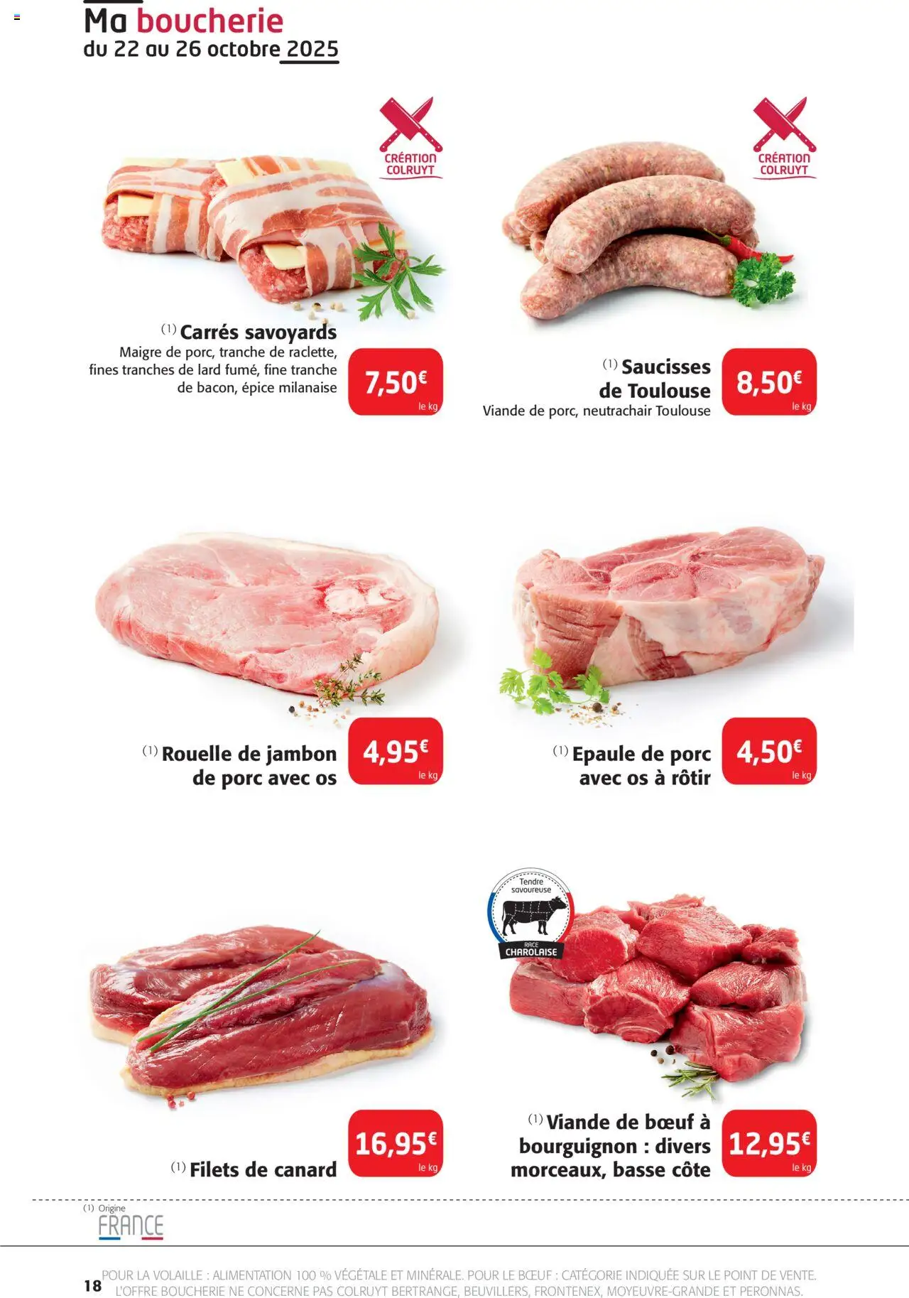{H1} | Page: 18 | Produits: Volaille, Jambon, Porc, Basse côte