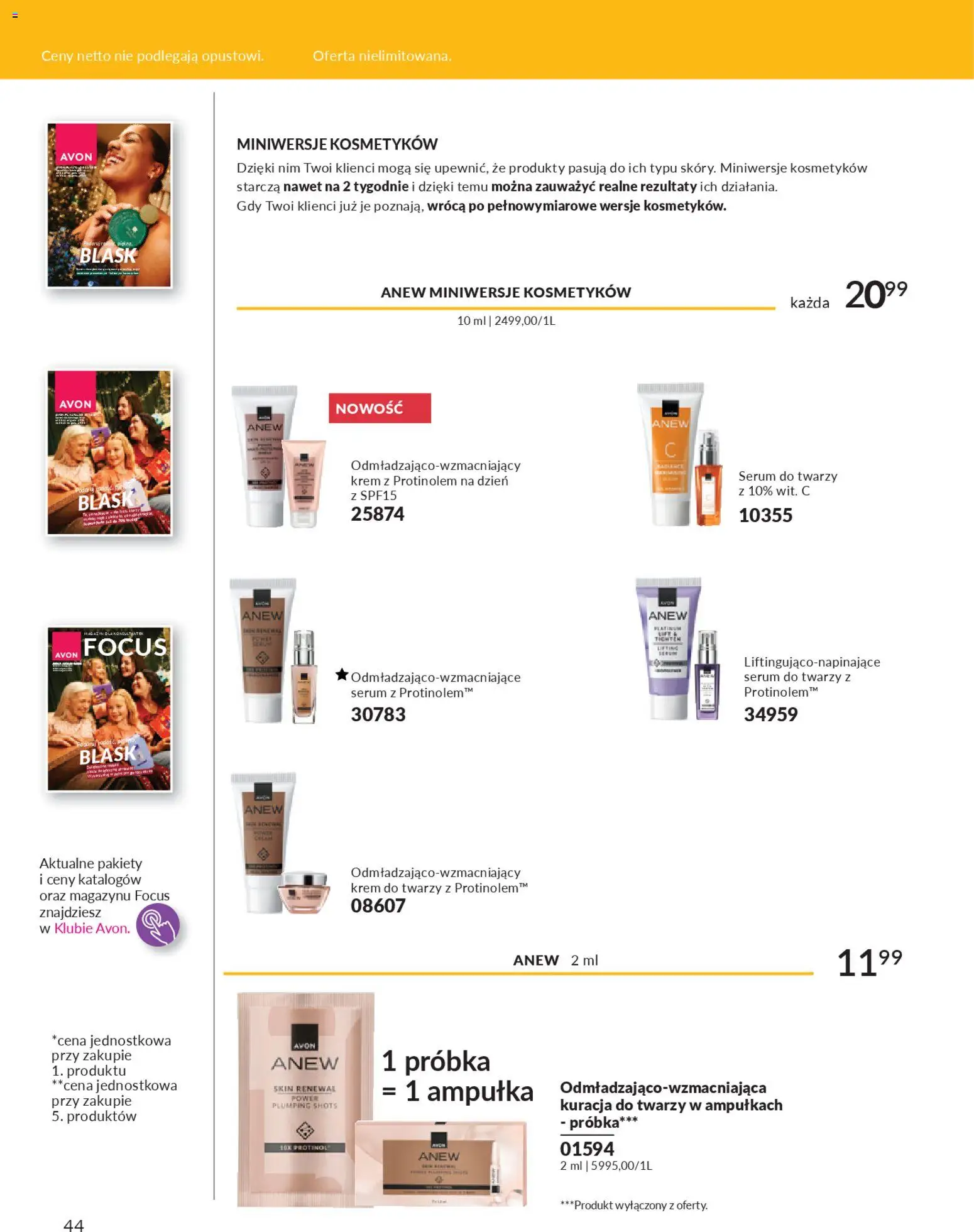 Avon Katalog - Magazyn Focus od 01.12.2025 | Strona: 44