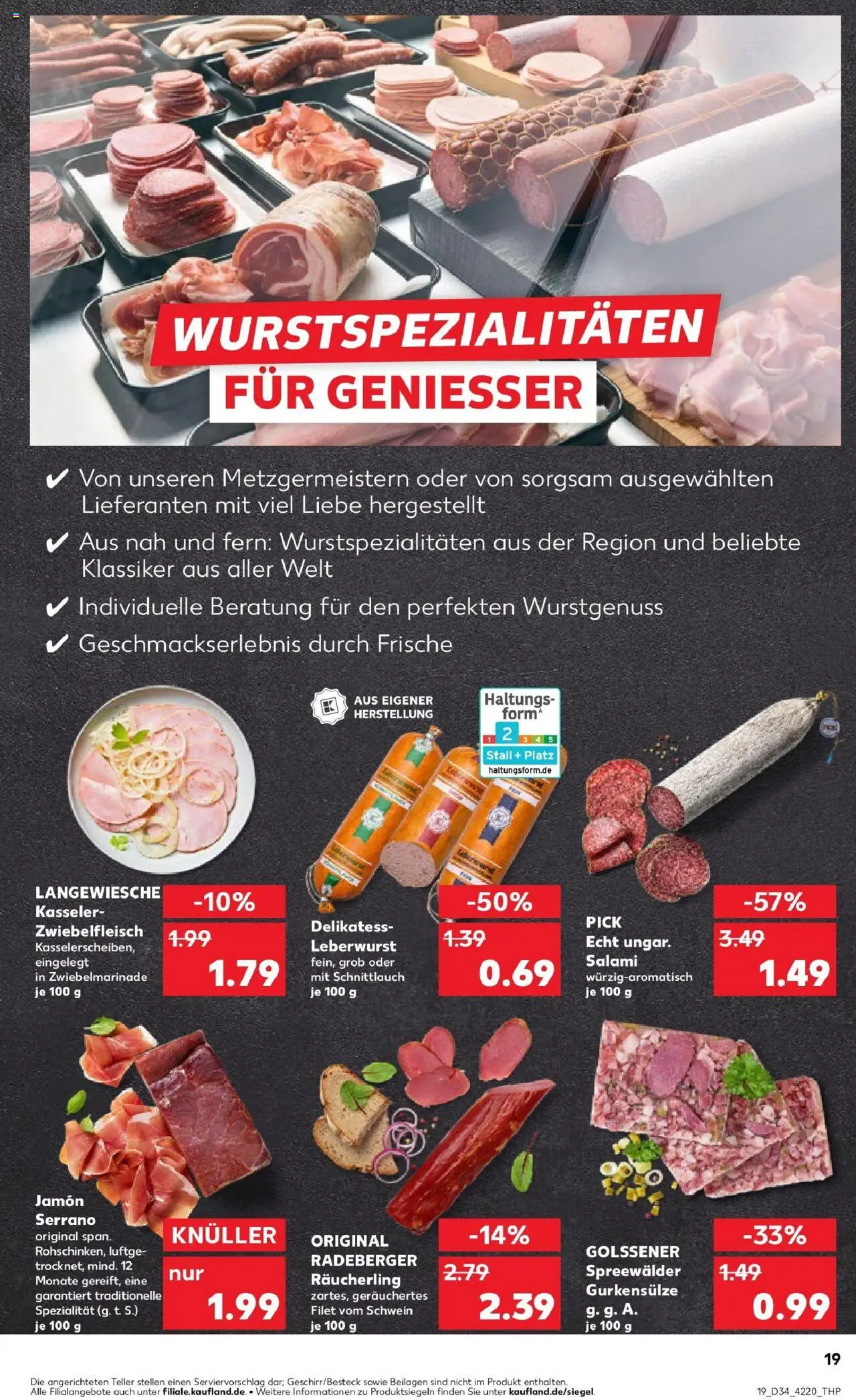 Kaufland prospekt Köln	 - gültig ab dem 21.08.2025 | Seite: 19 | Produkte: Salami
