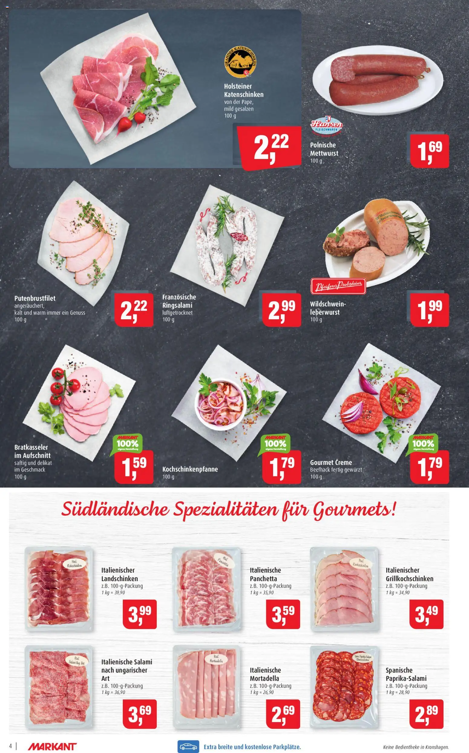 Markant Prospekt – gültig ab 02.03.2026 | Seite: 4 | Produkte: Creme, Salami