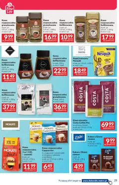 Pogląd oferty "Makro Gazetka - Dystrybucja do sklepów" - ważna od 20.01.2026 | Strona: 25 | Produkty: Kawa ziarnista, Kawa rozpuszczalna, Cappuccino, Czekolada