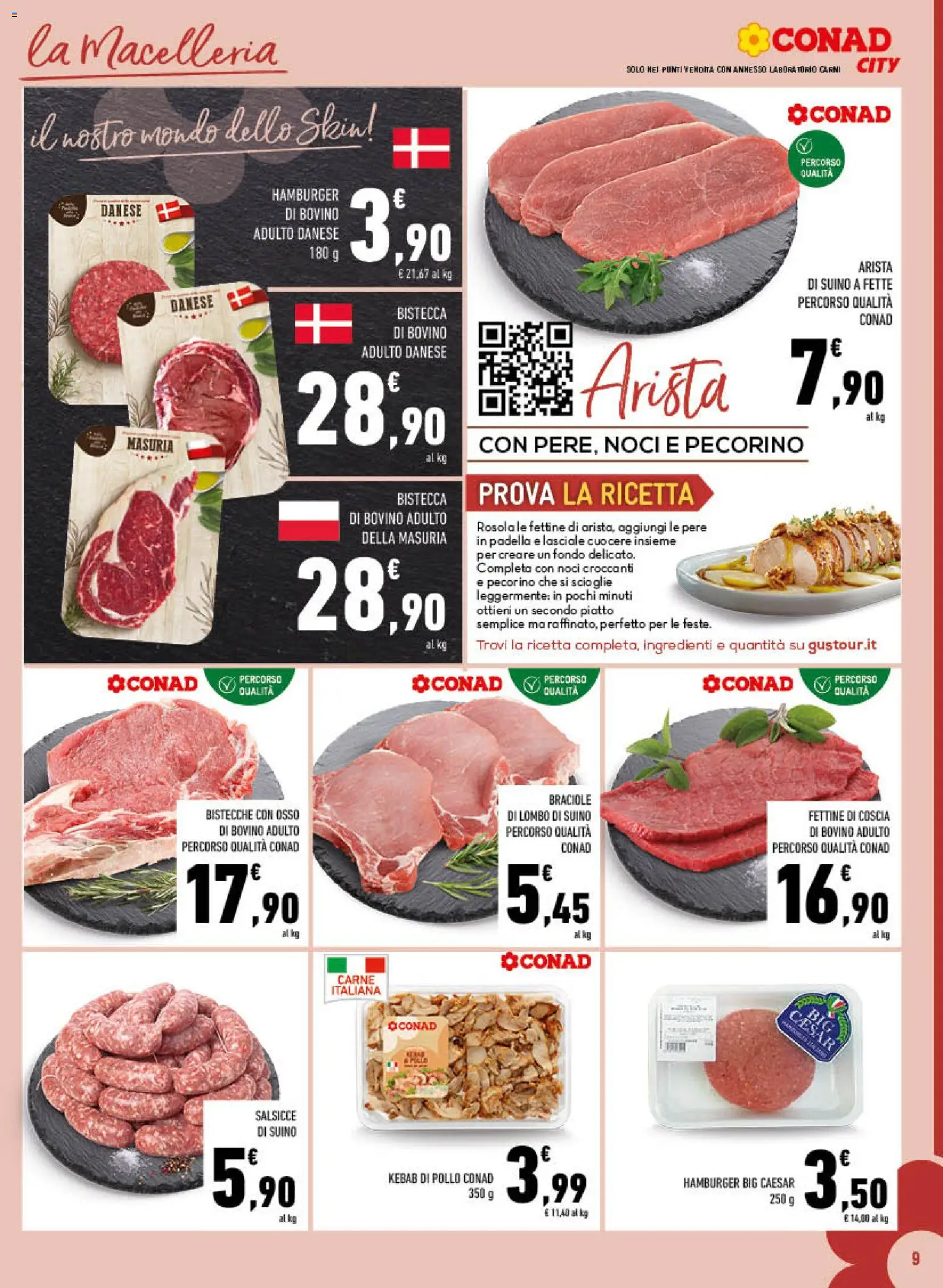 Volantino Conad del 27.12.2025 | Pagina: 9 | Prodotti: Pollo, Padella, Piatto, Pecorino