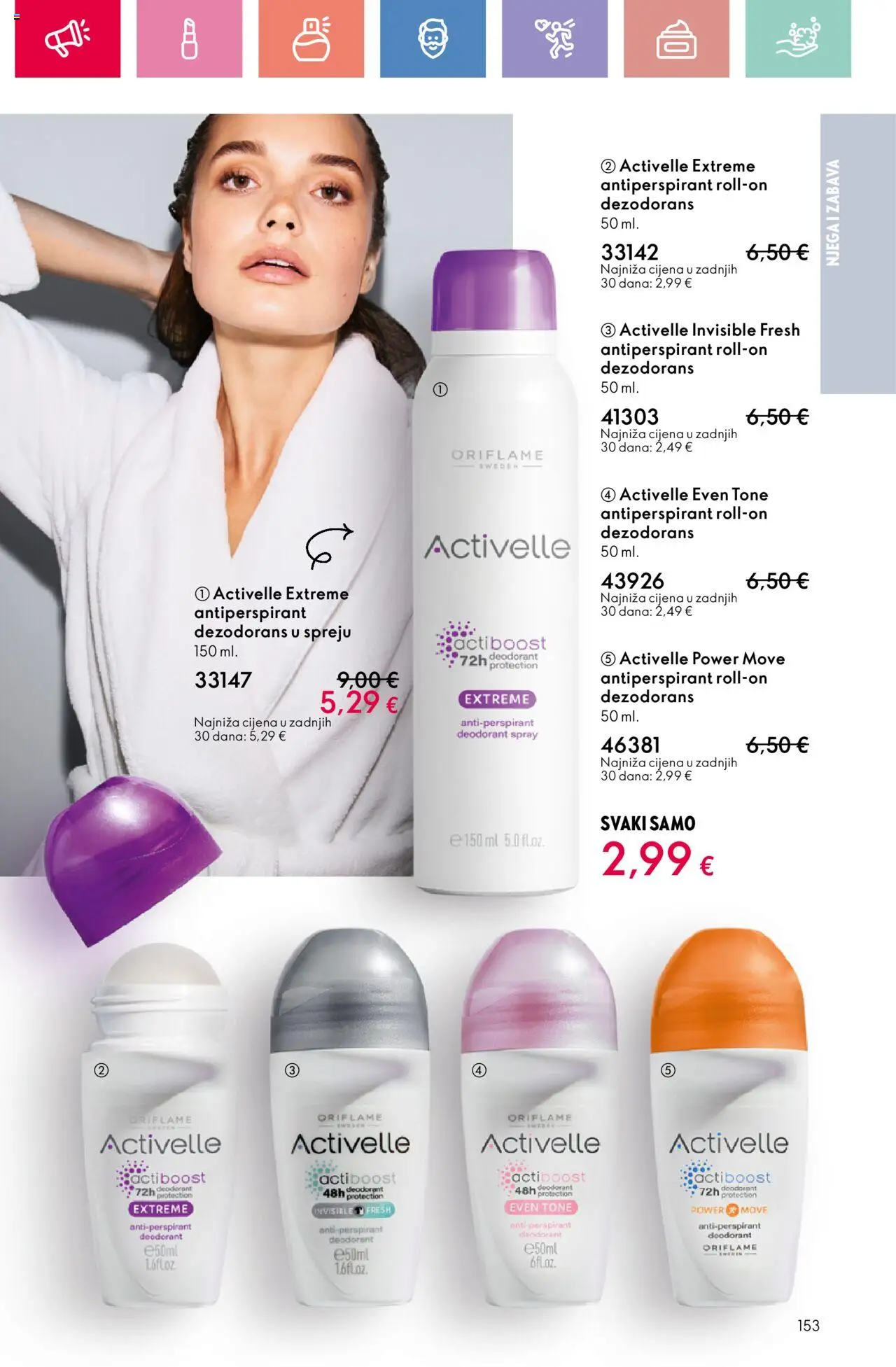 Oriflame katalog | vrijedi od 03.08.2025 | Stranica: 153 | Proizvodi: Dezodorans, Antiperspirant