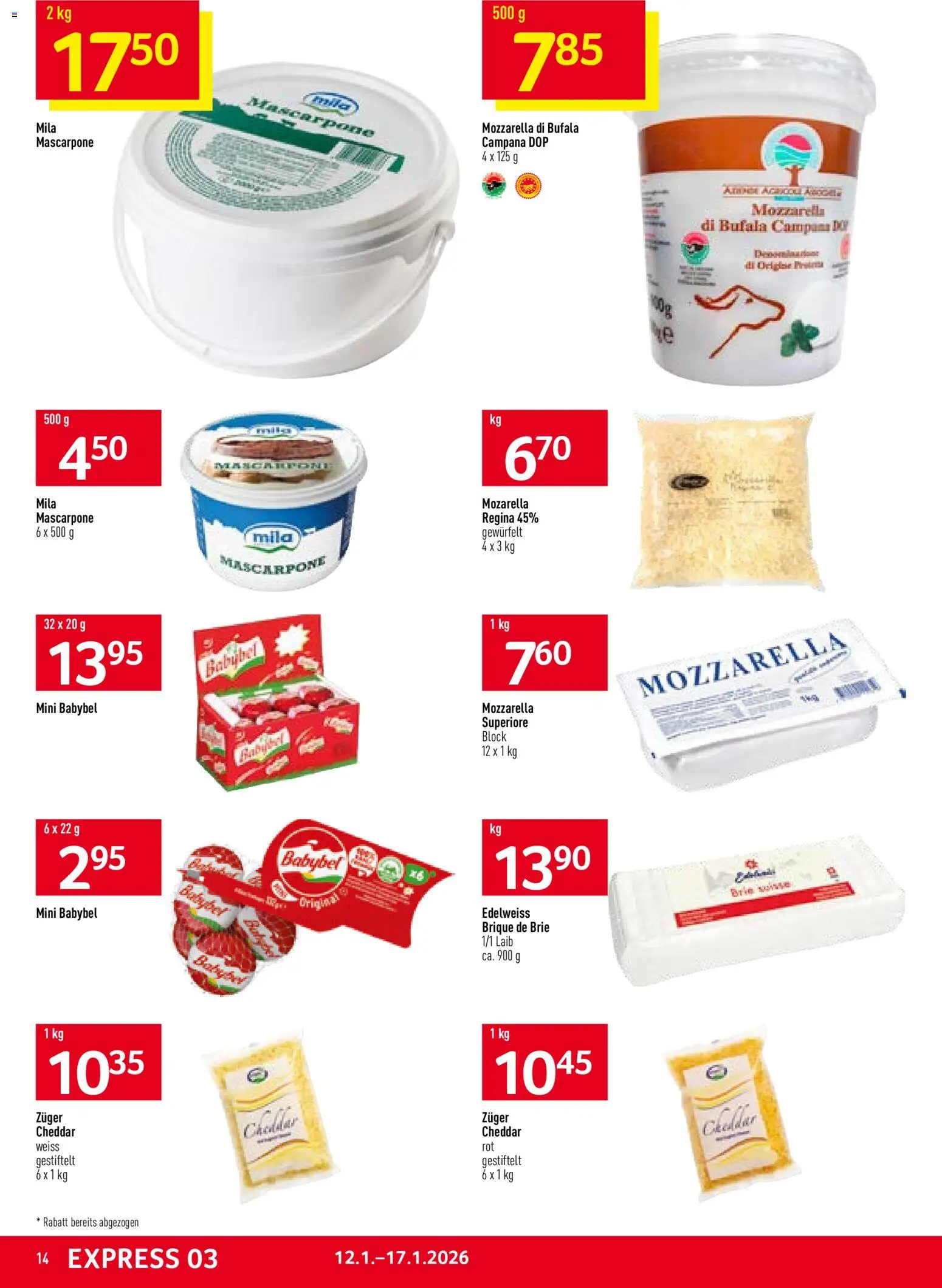 Prodega Aktionen – gültig ab 12.01.2026 | Seite: 14 | Produkte: Mascarpone