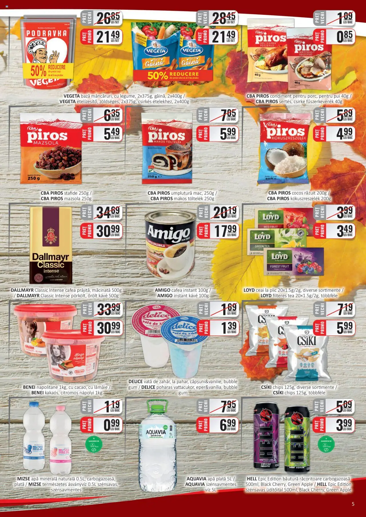Noul catalog CBA – valabil de la 16.10.2025 | Pagină: 5 | Produse: Yazı tahtası kalemi, Cafea, Stafide, Lămâie