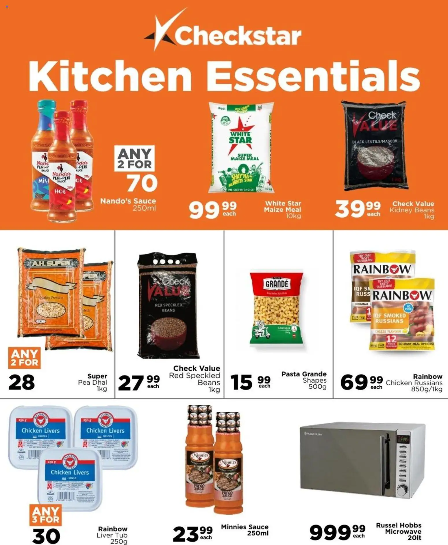 New Check Star catalogue – valid from 25.02.2026 | Page: 3 | Products: Beans, Microwave, Cheese, Sauce