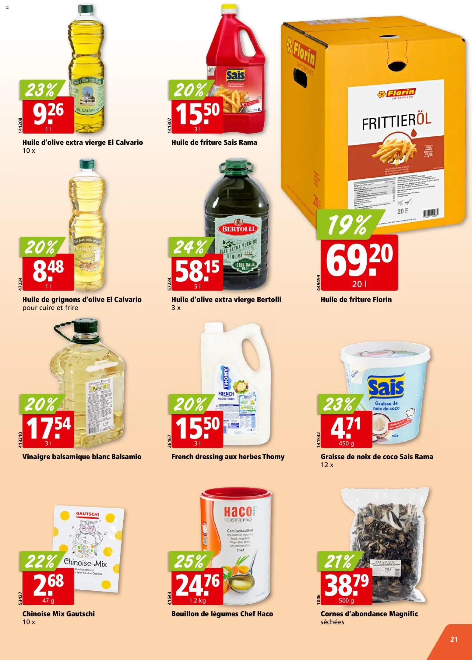 Aligro Aktionen Chavannes, Matran, Genève, Sion – gültig ab 10.11.2025 | Seite: 21 | Produkte: Dressing