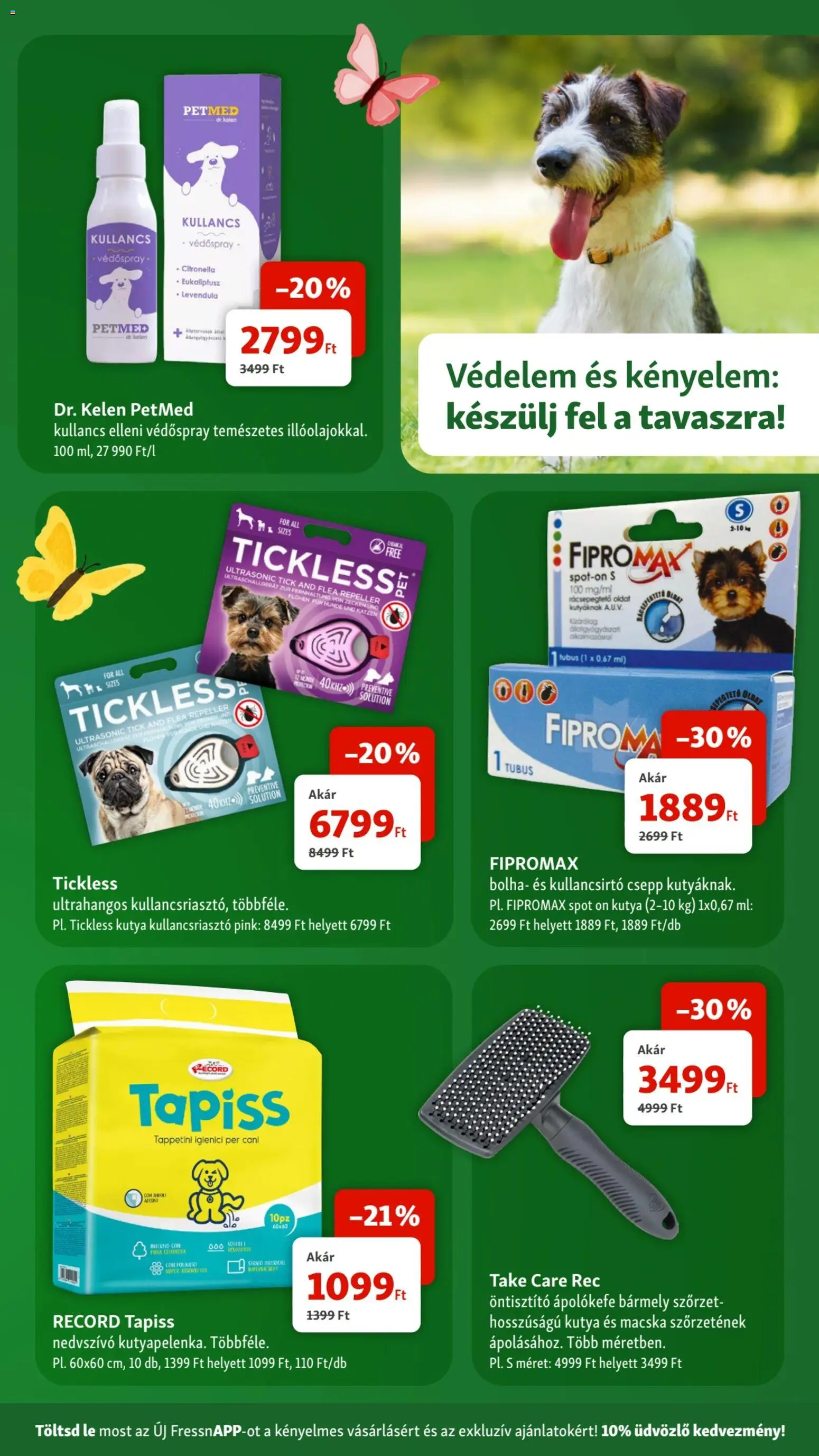 Fressnapf akciós ujság - amely érvényes a következő dátumtól: 09.04.2026 | Oldal: 13 | Termékek: Kullancsriasztó, Levendula