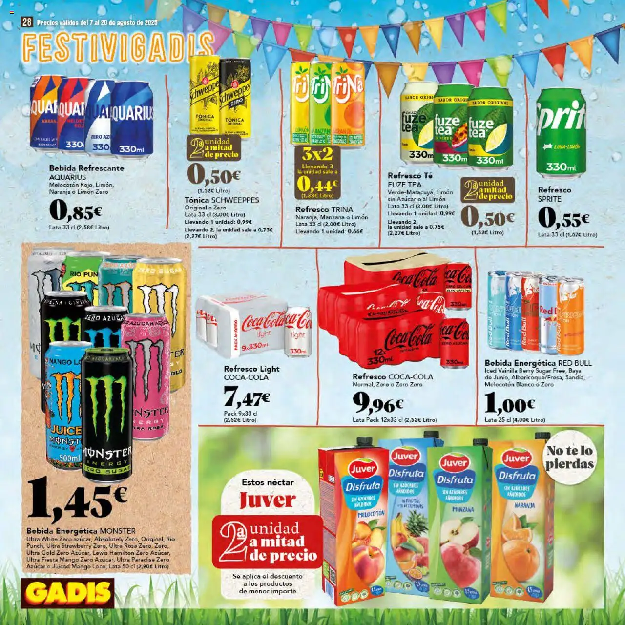 Gadis folleto │ válido desde el 07.08.2025 | Página: 28 | Productos: Manzana, Té, Ρούτερ, Néctar