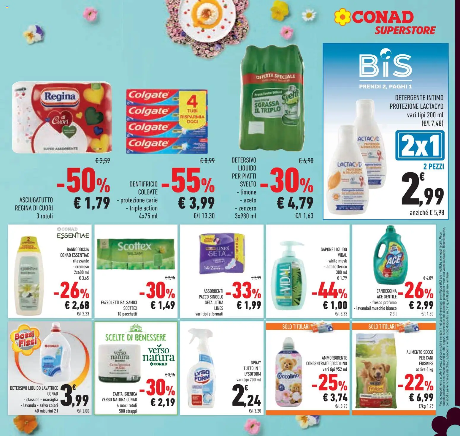 Volantino Conad del 25.03.2026 | Pagina: 35 | Prodotti: Detergente, Candeggina, Limone, Profumo