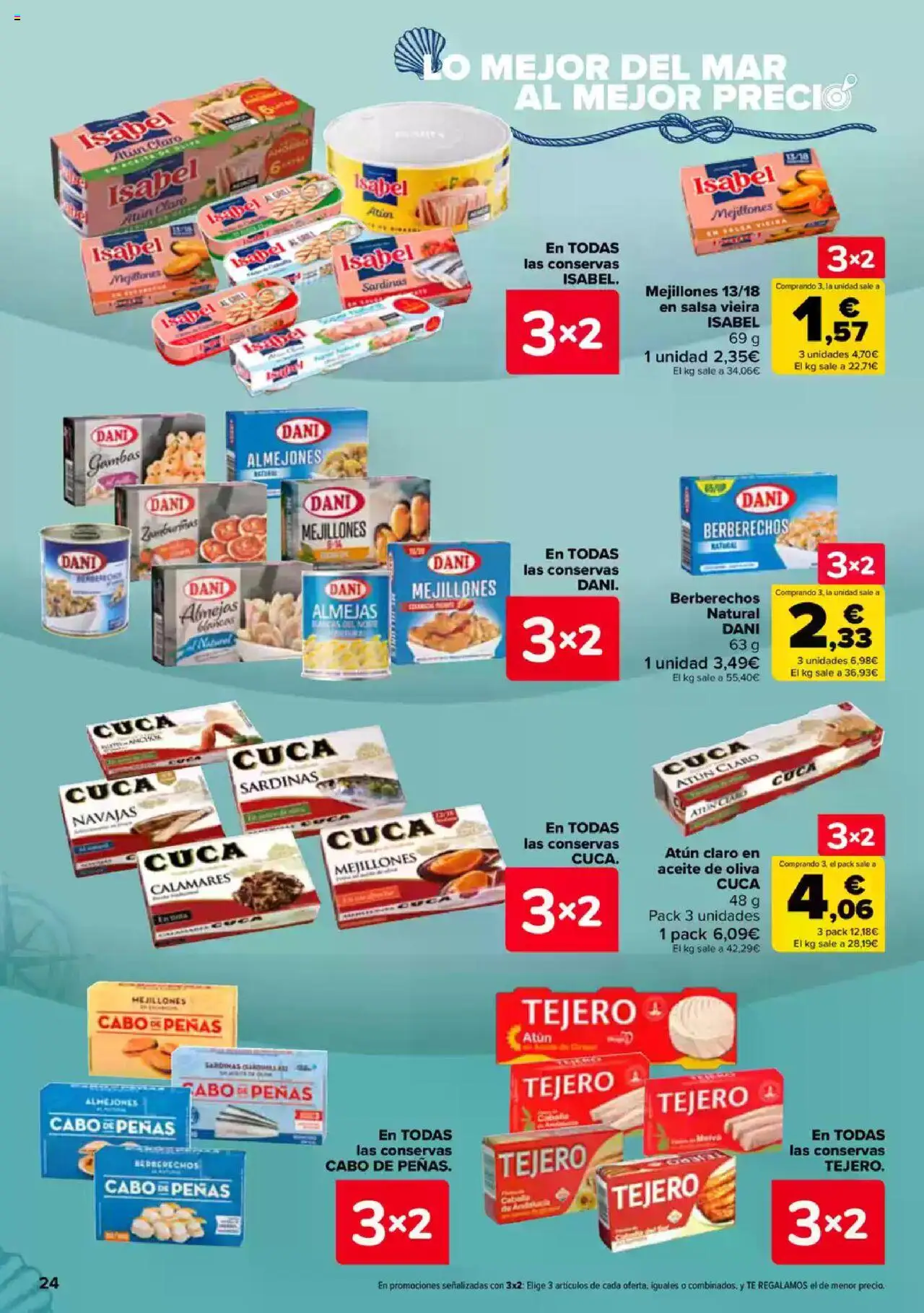 Carrefour folleto │ válido desde el 26.06.2025 | Página: 23 | Productos: Calamares, Aceite, Aceite de oliva, Σταθμός εργασίας