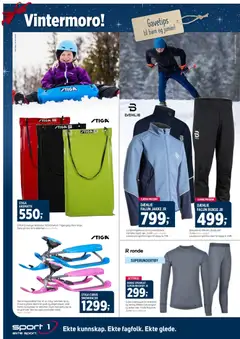 Forhåndsvisning av Sport 1 kundeavis gyldig fra 01.12.2025 | Side: 16 | Produkter: Jakke, Суміш дитяча