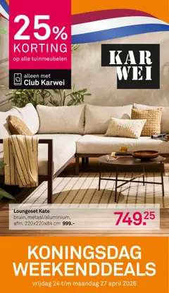 KARWEI folder - Weekenddeals - Voorbeeld van een folder van KARWEI, geldig van 24.04.2026