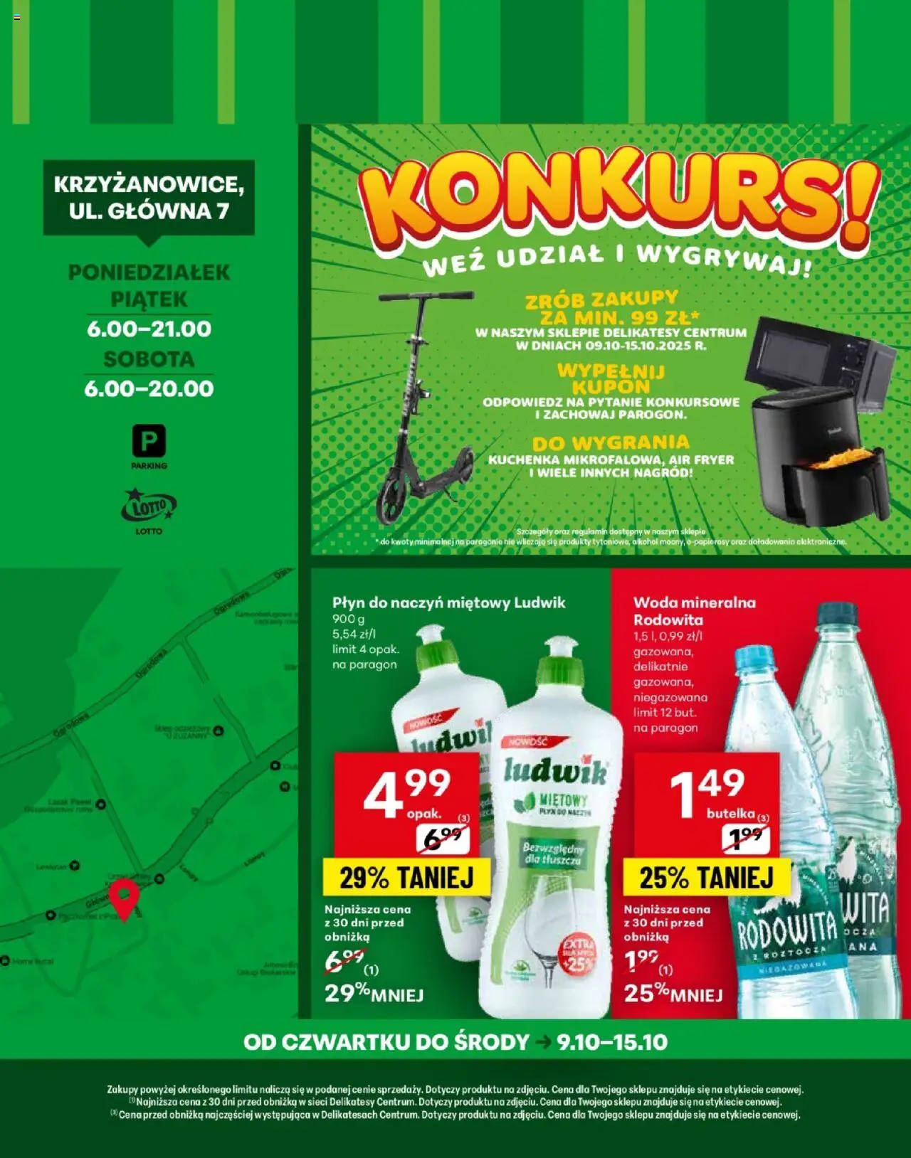 Delikatesy Centrum Gazetka - Krzyżanowice Otwarcie od 09.10.2025 | Strona: 4 | Produkty: Kuchenka, Delikatesy, Alkohol, Woda