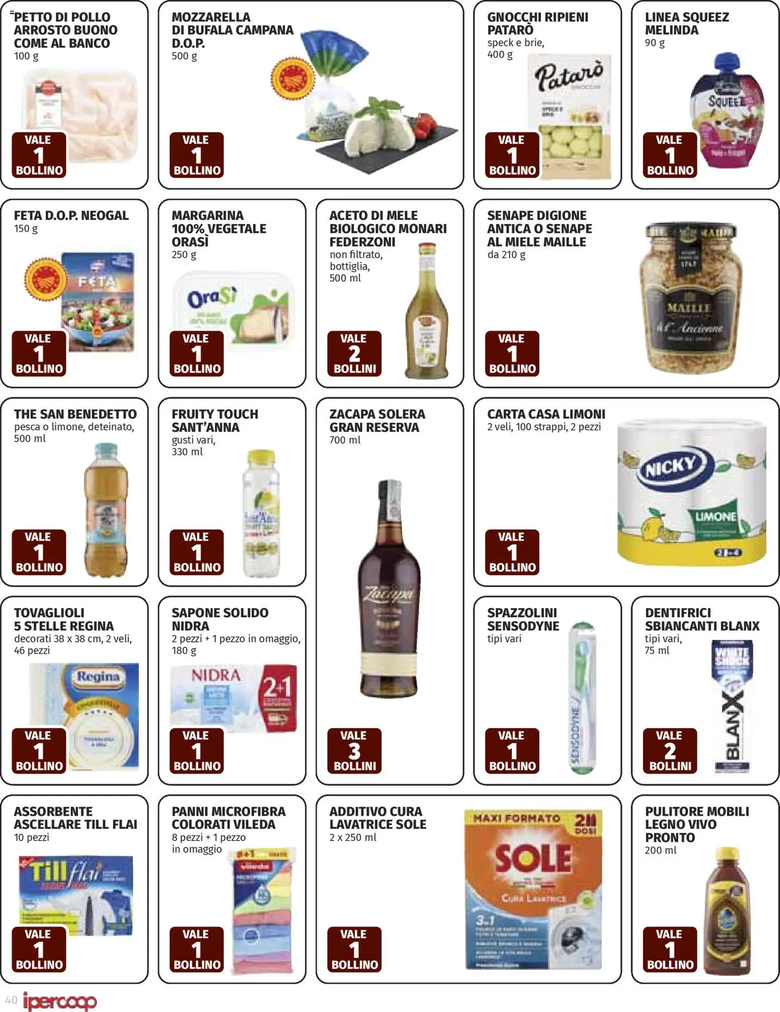 Volantino Ipercoop del 26.03.2026 | Pagina: 40 | Prodotti: Sapone, Limone, The, Margarina