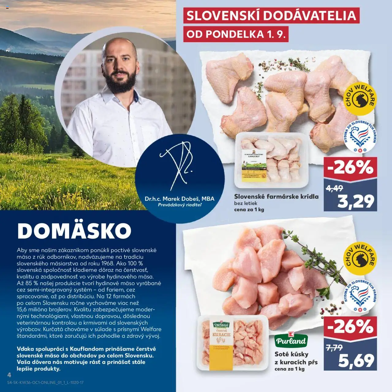 Kaufland SK akciós ujság - amely érvényes a következő dátumtól: 01.09.2025 | Oldal: 4