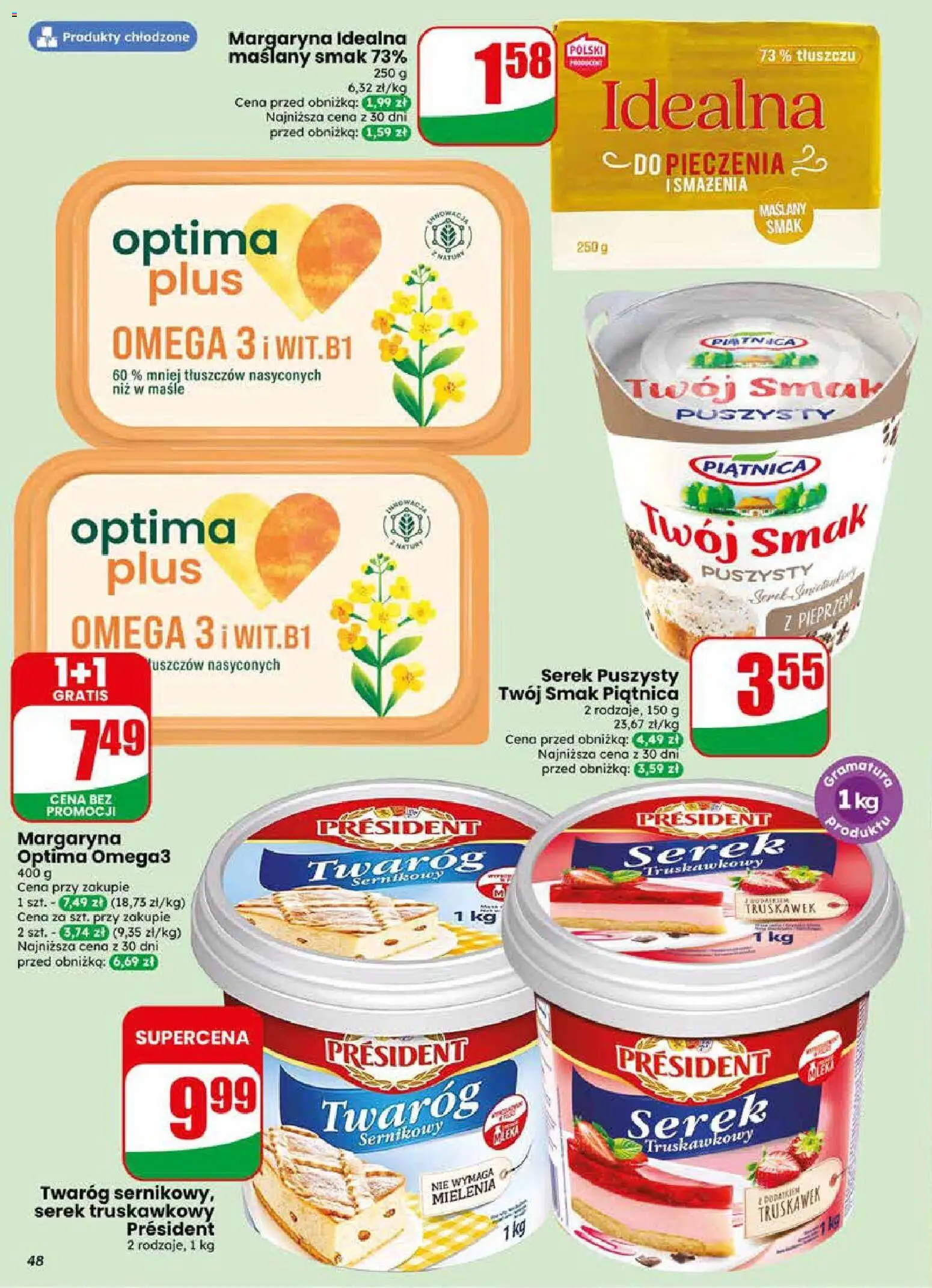 Dino gazetka od 29.04.2026 | Strona: 48 | Produkty: Serek, Mleka, Margaryna, Twaróg