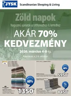 JYSK akciós újság - amely érvényes a következő dátumtól: 04.03.2026