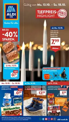 Aldi Süd Prospekt 	 ab 13.10.2025 gültig