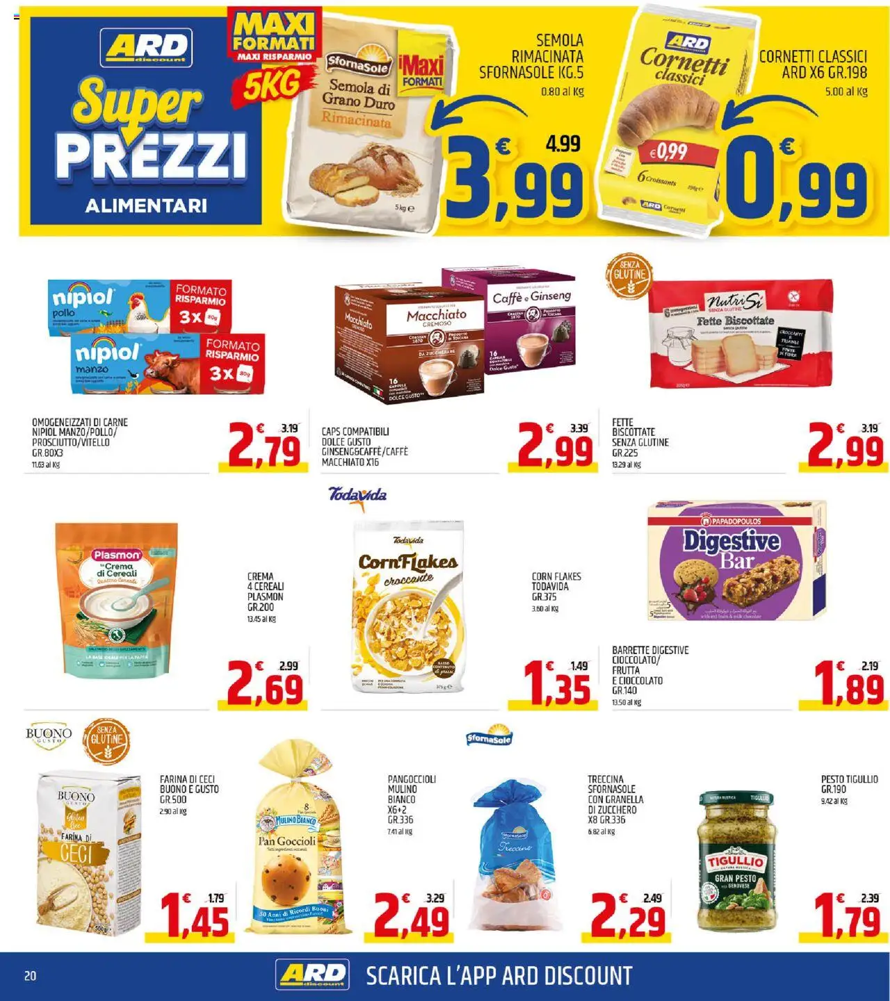 Volantino ARD Discount del 07.08.2025 | Pagina: 20 | Prodotti: Crema, Pollo, Zucchero, Pesto