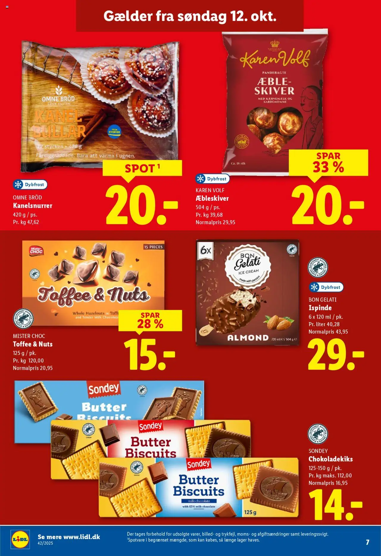 Lidl tilbudsavis – gyldig fra 12.10.2025 | Side: 21 | Produkter: Brød, Kardemomme, Chokoladekiks, Søm