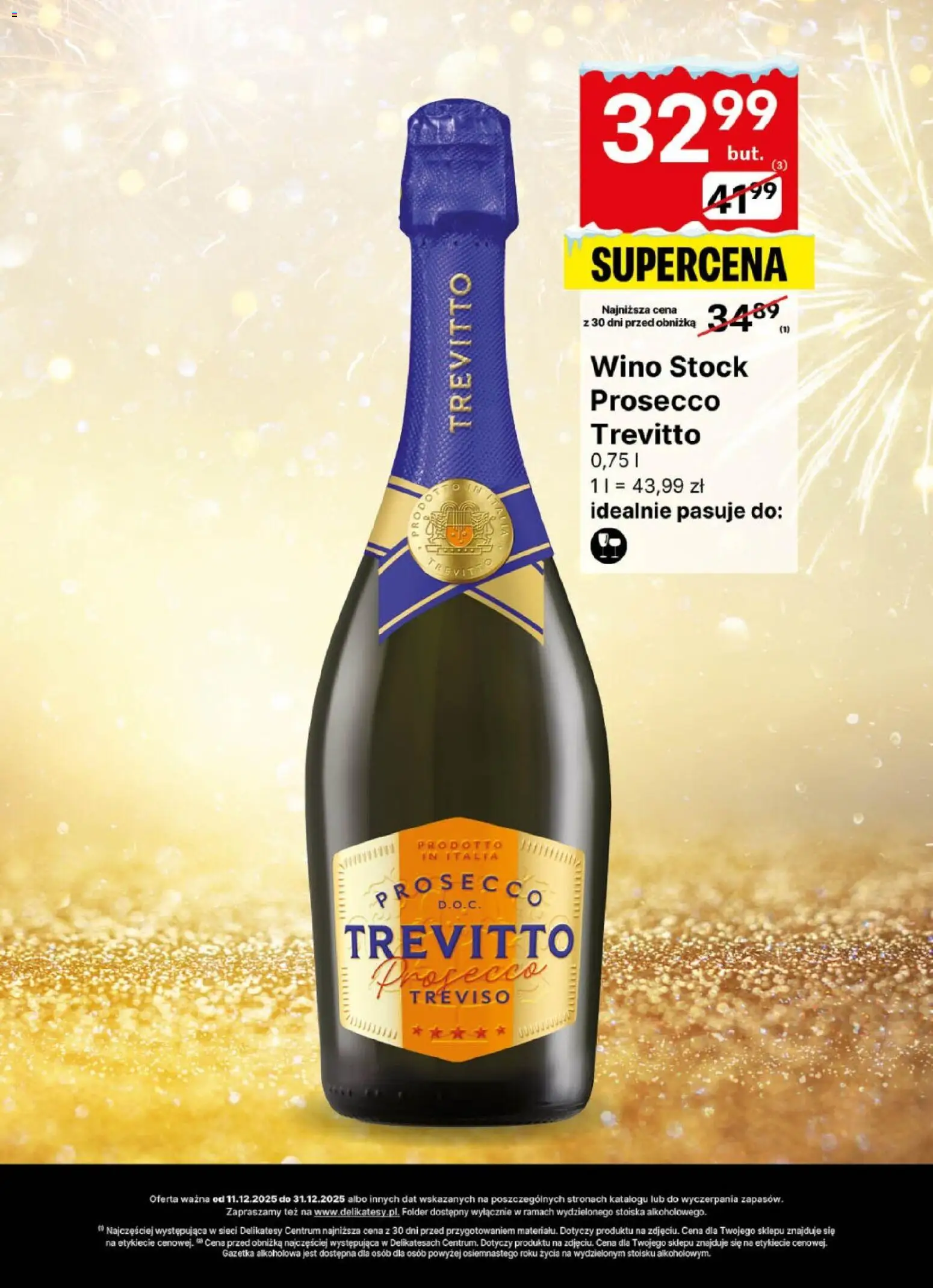Delikatesy Centrum Gazetka - DeliBarek od 11.12.2025 | Strona: 8 | Produkty: Delikatesy, Wino, Prosecco