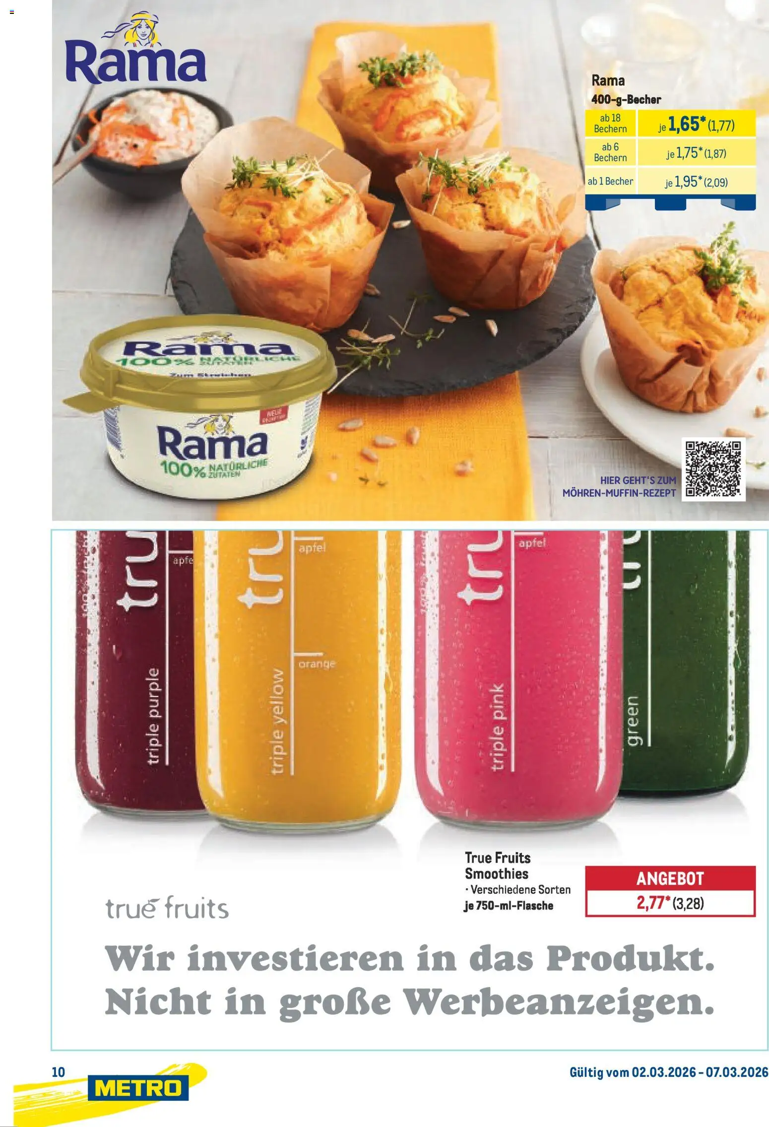 Metro Starke Marken – gültig ab 02.03.2026 | Seite: 10 | Produkte: Rama, Äpfel