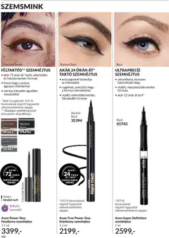 Katalógus AVON 2026 januári - amely érvényes a következő dátumtól: 01.01.2026 | Oldal: 50 | Termékek: Smink, Szemhéjtus