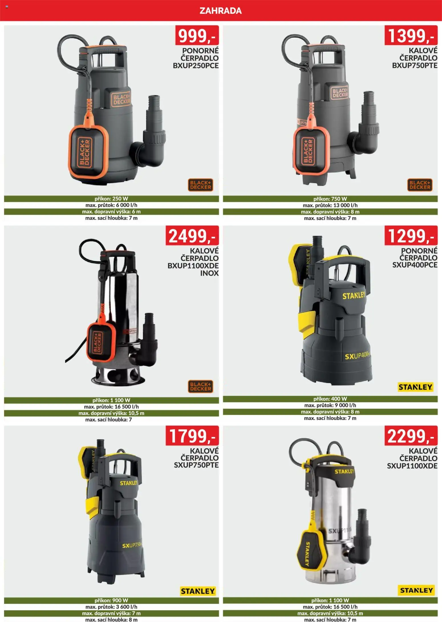 BAUMAX leták od 01.02.2026 | Strana: 36 | Produkty: Zahrada, Kalové čerpadlo, Ponorné čerpadlo, Čerpadlo