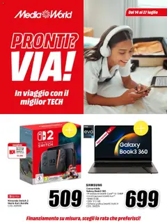 Anteprima del volantino Media World Partenze catalogo valido a partire dal 14.07.2025