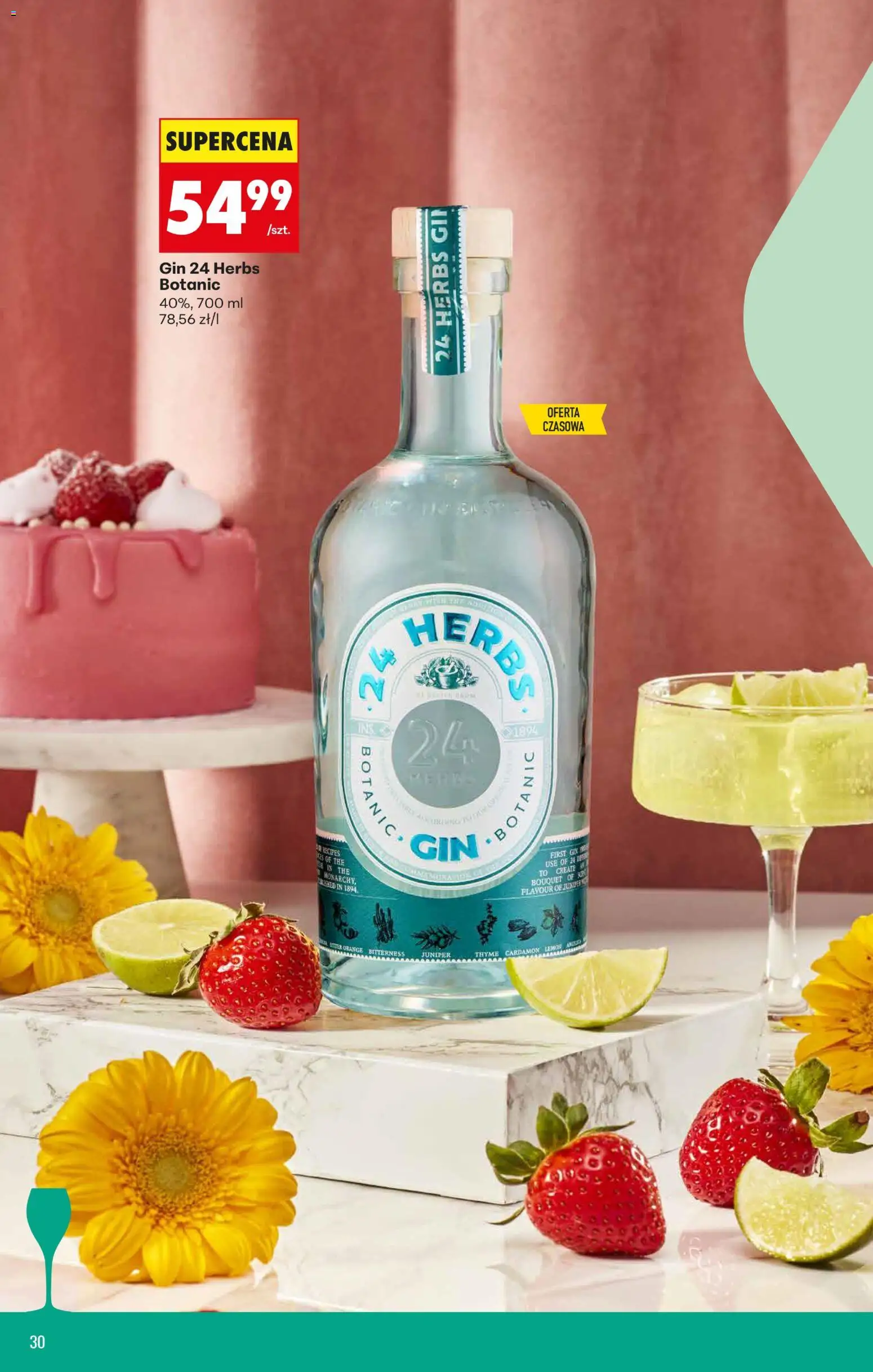 Biedronka Polsko leták - Czas na toast od 23.02.2026 | Strana: 34 | Produkty: Gin