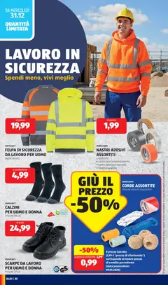 Anteprima del volantino FELPA DI SICUREZZA DA LAVORO PER UOMO, taglie: M-XXL valido a partire dal 29.12.2025 | Pagina: 30