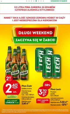 Żabka Gazetka - Weekendowe promocje od 20.06.2025 | Strona: 6 | Produkty: Piwo żubr, Piwo