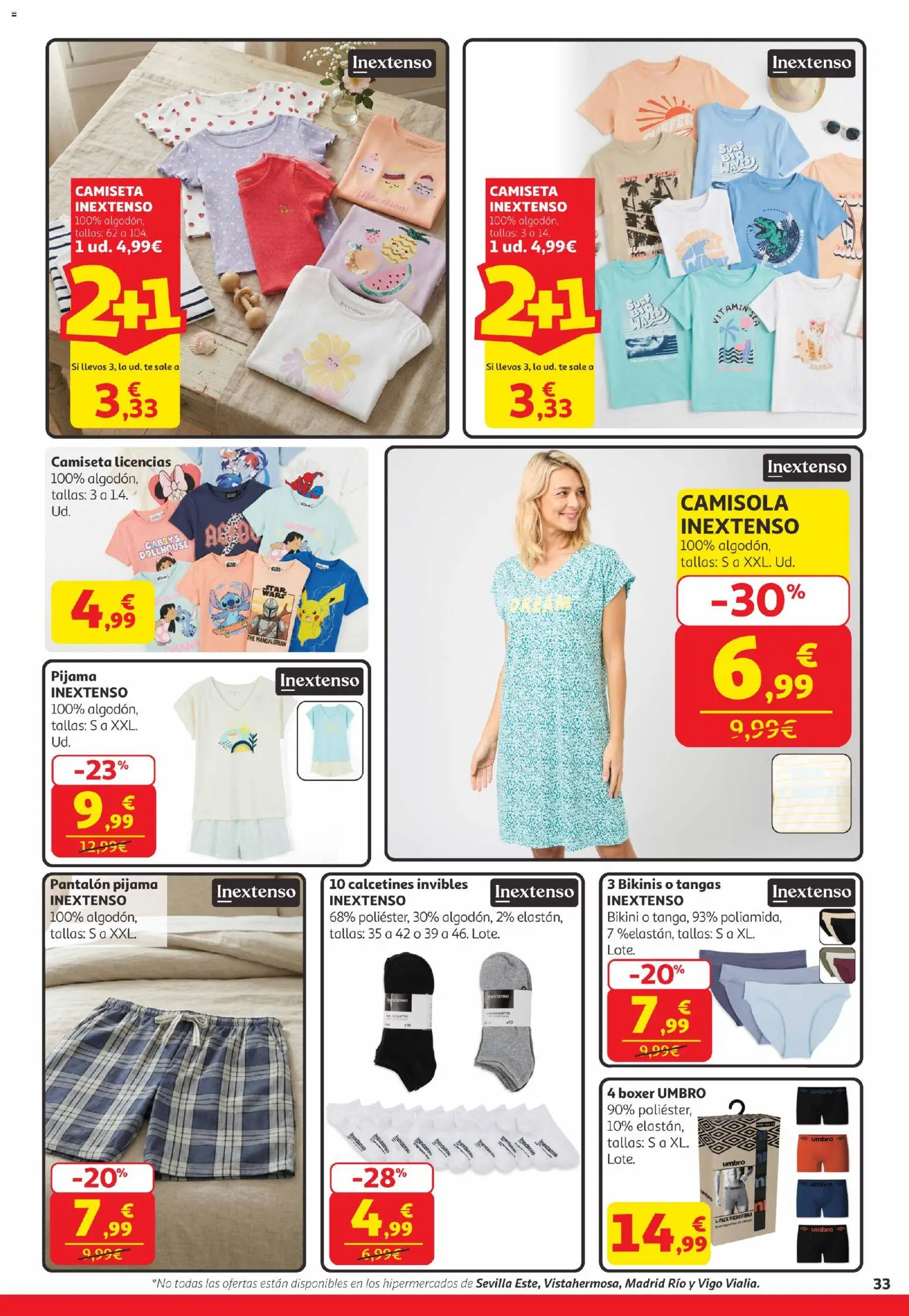 Alcampo Canarias │ válido desde el 07.04.2026 | Página: 33 | Productos: Pijama, Té