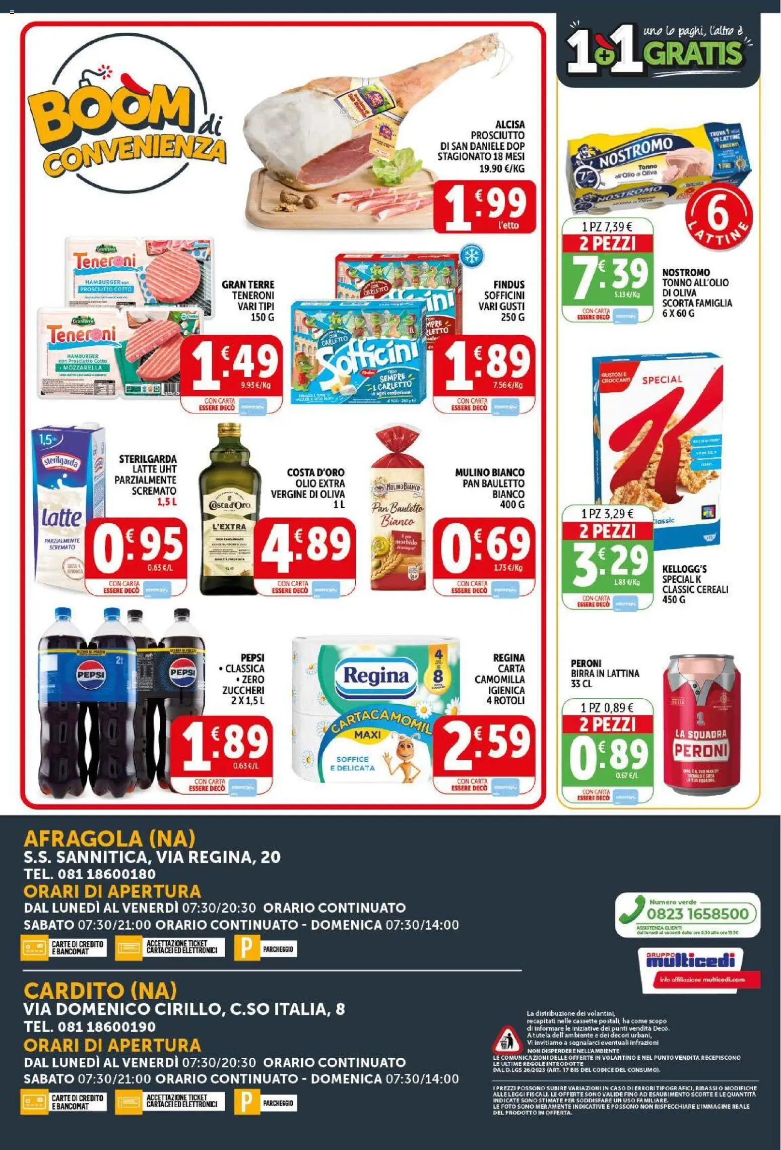 Volantino Decò del 09.04.2026 | Pagina: 20 | Prodotti: Birra, Latte, Olio, Prosciutto